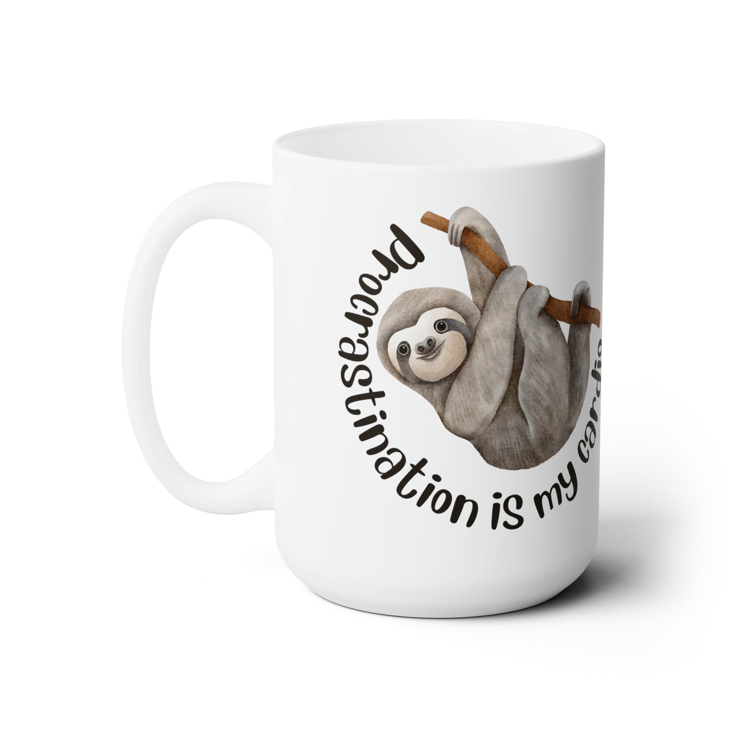 Procrastination is my Cardio 15oz Ceramic Mug