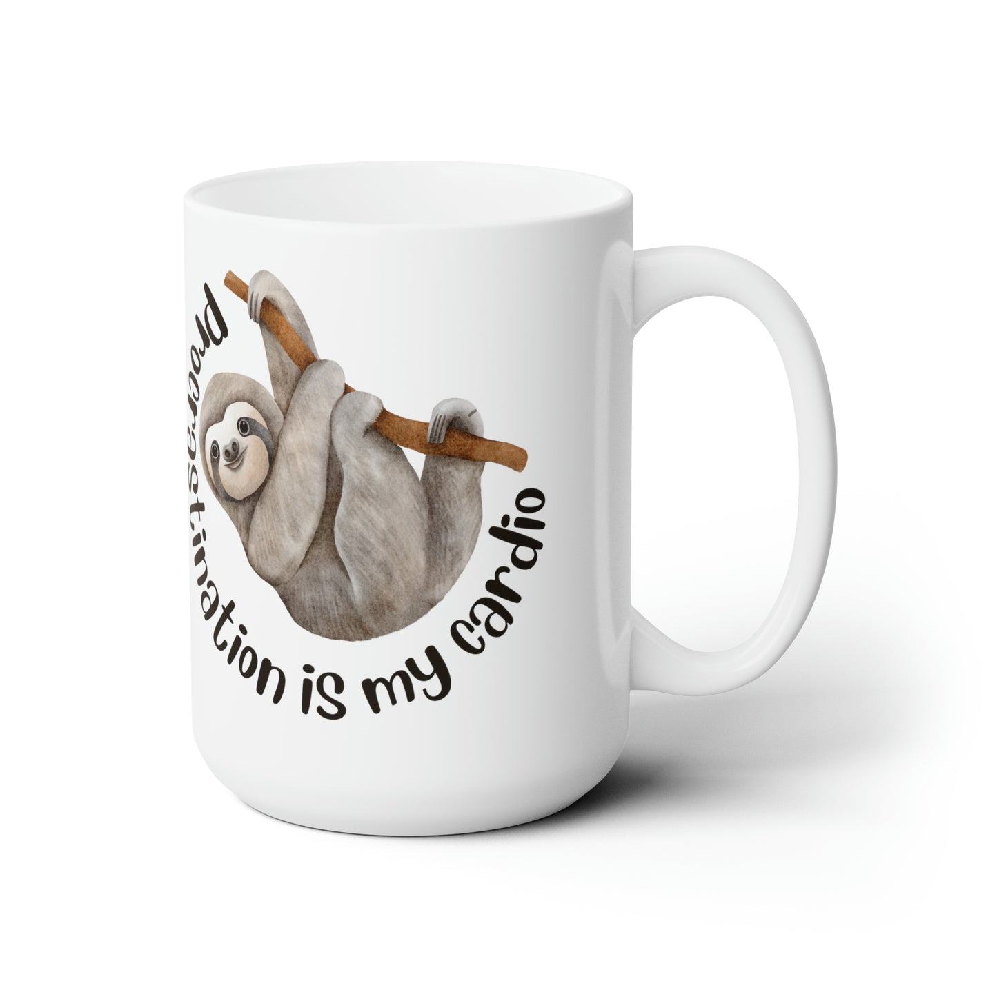 Procrastination is my Cardio 15oz Ceramic Mug