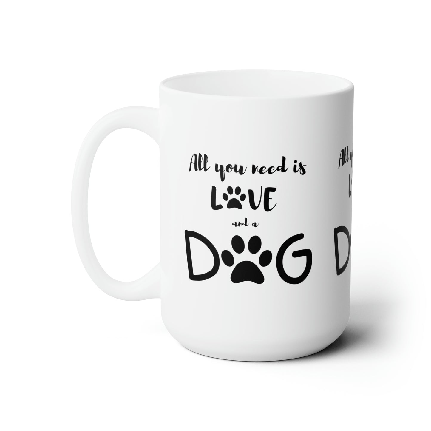 Love and a Dog 15oz Ceramic Mug