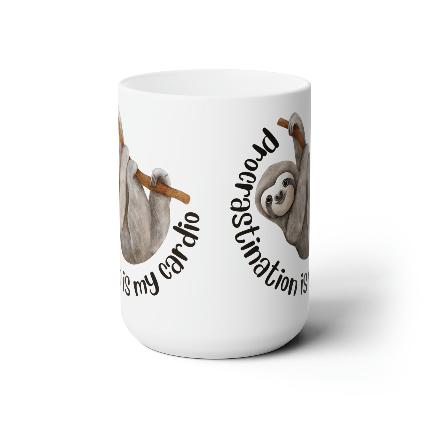 Procrastination is my Cardio 15oz Ceramic Mug