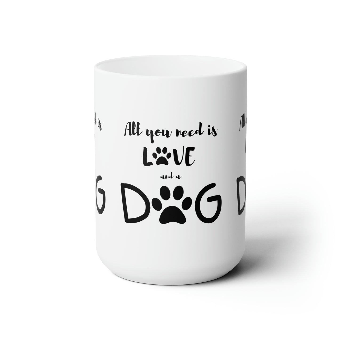 Love and a Dog 15oz Ceramic Mug